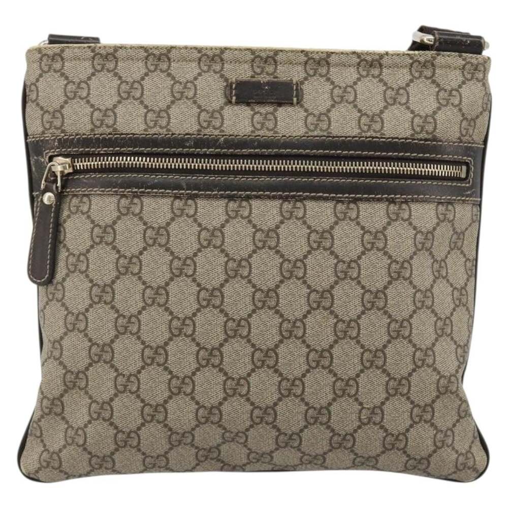 Gucci GG Supreme Shoulder Bag Beige